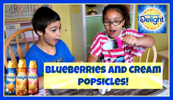 blueberries and cream popsicles
